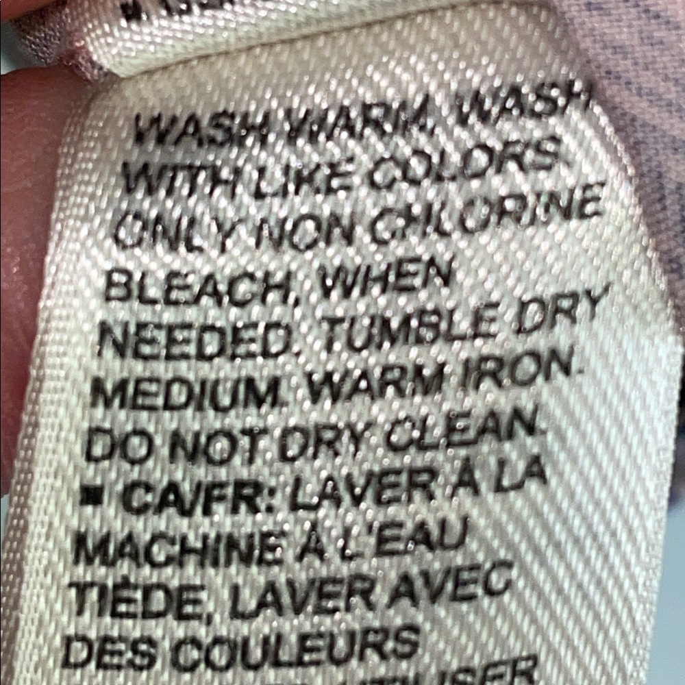 Goodthreads Short Sleeve Button Down Pink & Blue … - image 6